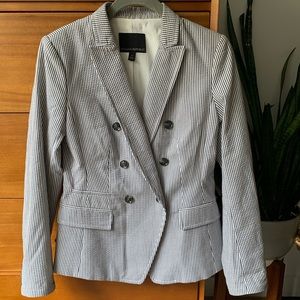 Banana Republic Seersucker Double Breasted Jacket / Blazer | Size 0